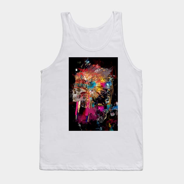 Skull 3 Tank Top by Marcio Alek